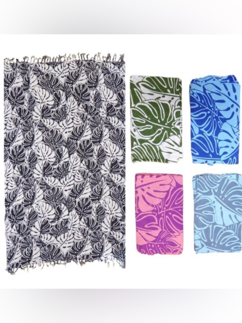 Island Sense Hawaii Monstera Leaves sarong